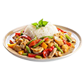 Vegetable Chop Suey with Rice